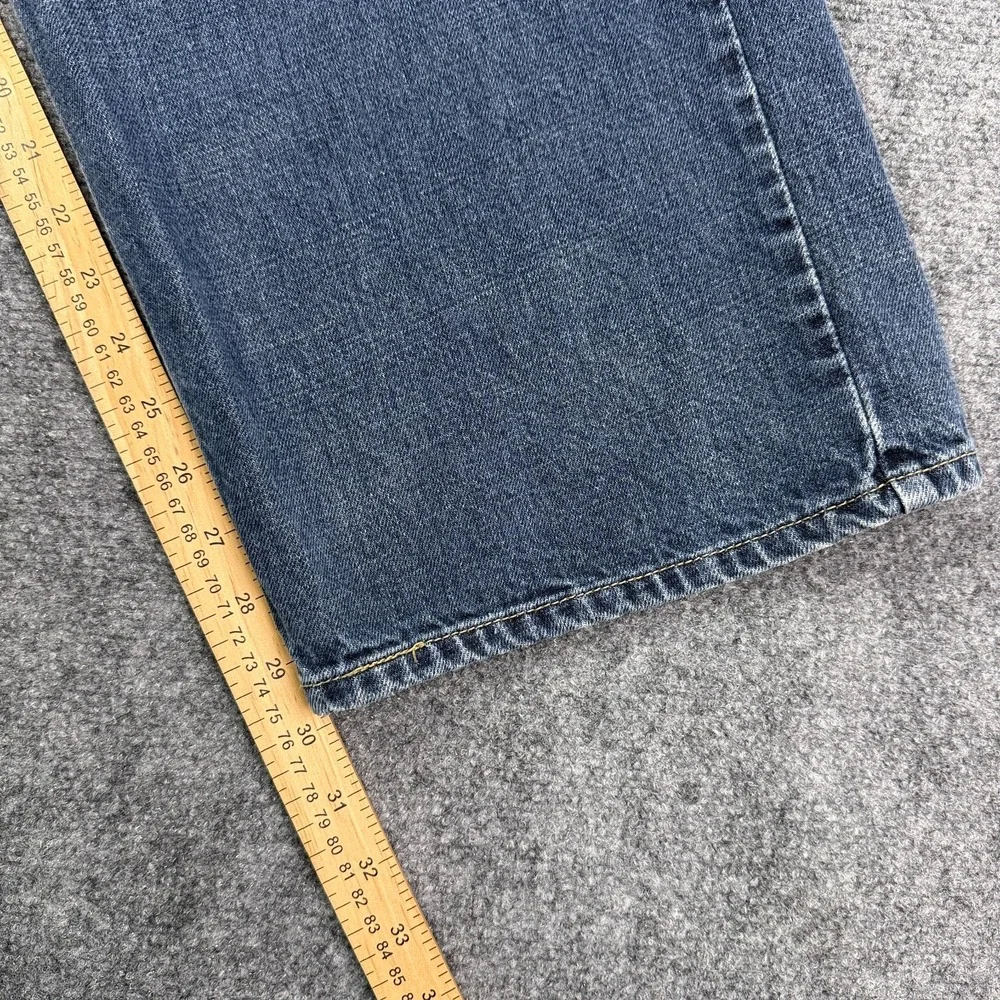 Vintage Levis 569 Mens Loose Straight Jeans 38x30 Blue Medium Wash Y2K Denim